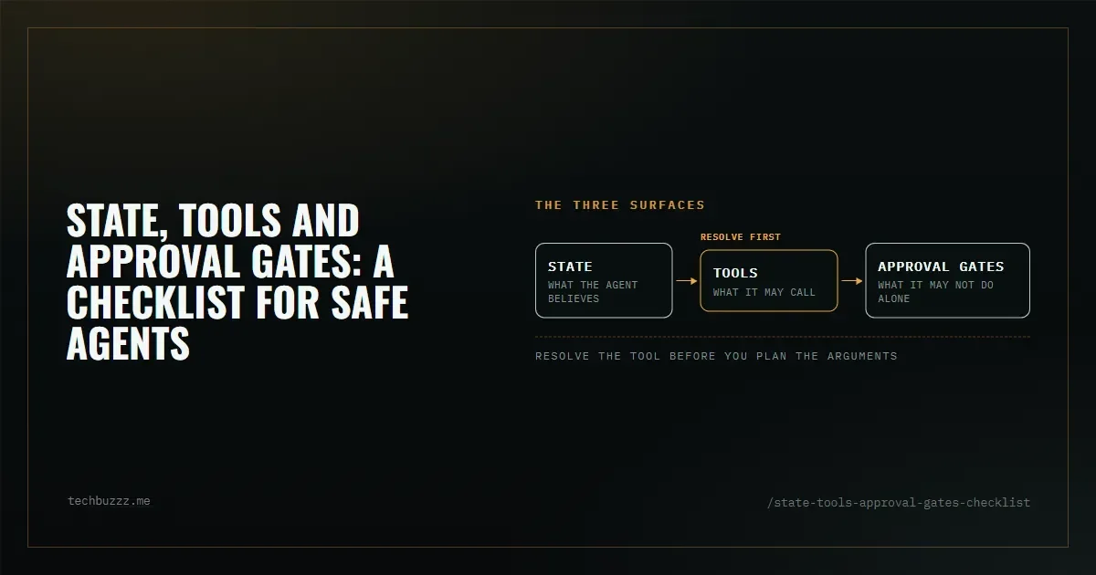State, Tools and Approval Gates: A Checklist for Safe Agents